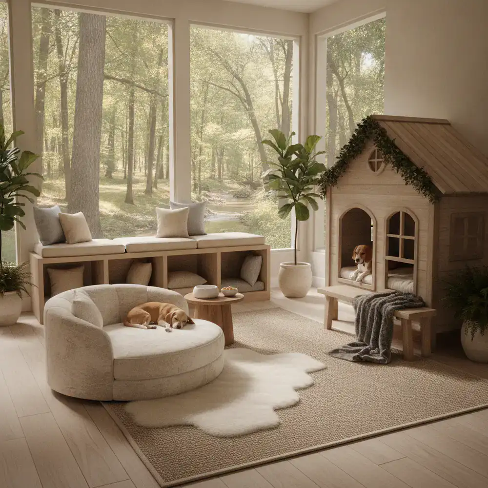 Luxury dog suite interior